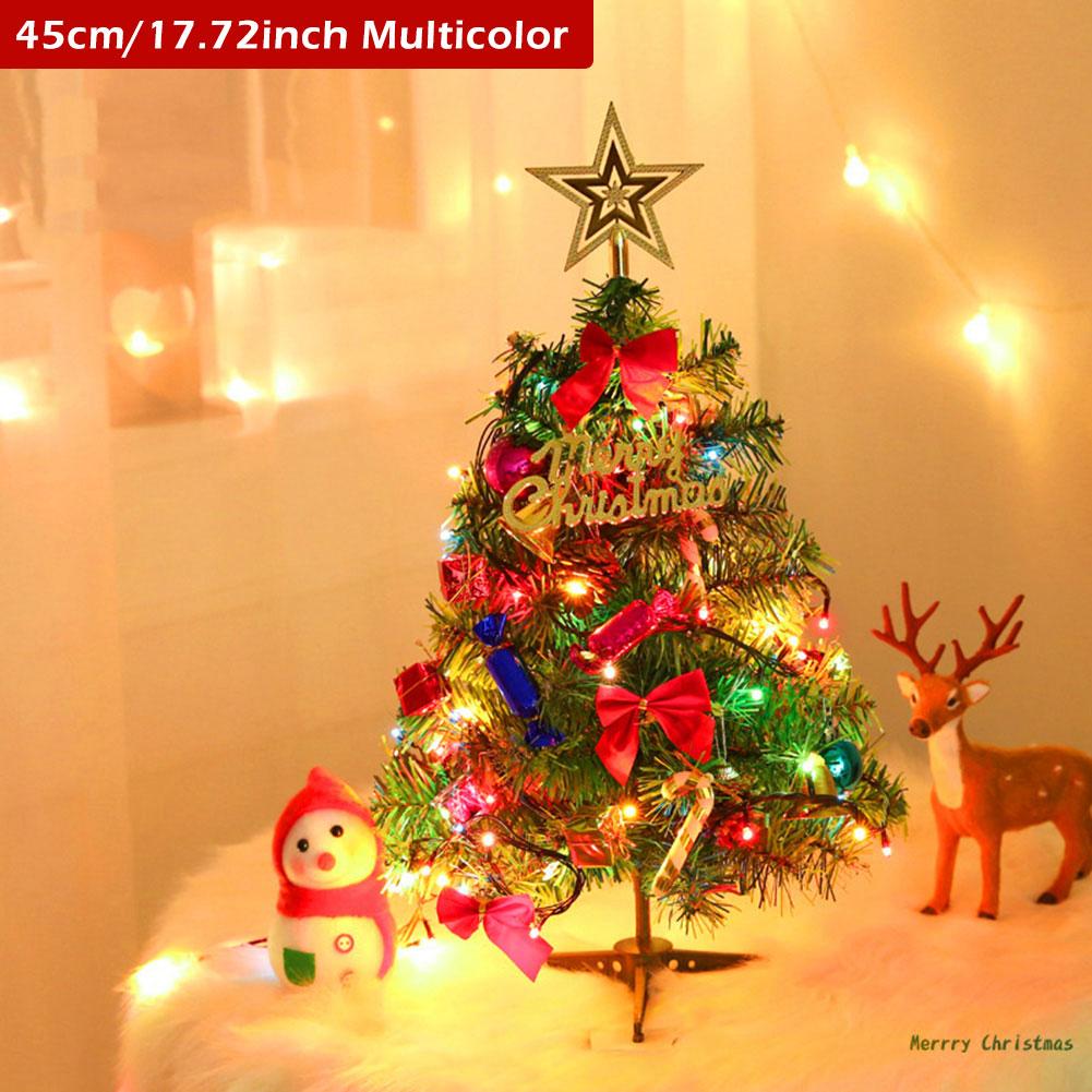 Desktop-Weihnachtsbaum LED-Licht 30CM 45CM 60CM Mini Tischgeschenk Weihnachtsbaum Künstlicher Weihnachtsbaumschmuck Heimdekoration