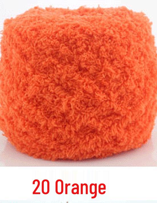 Dreifädiges Korallenfleece Flauschgarn für handgestrickte Chunky Schals und Handtücher