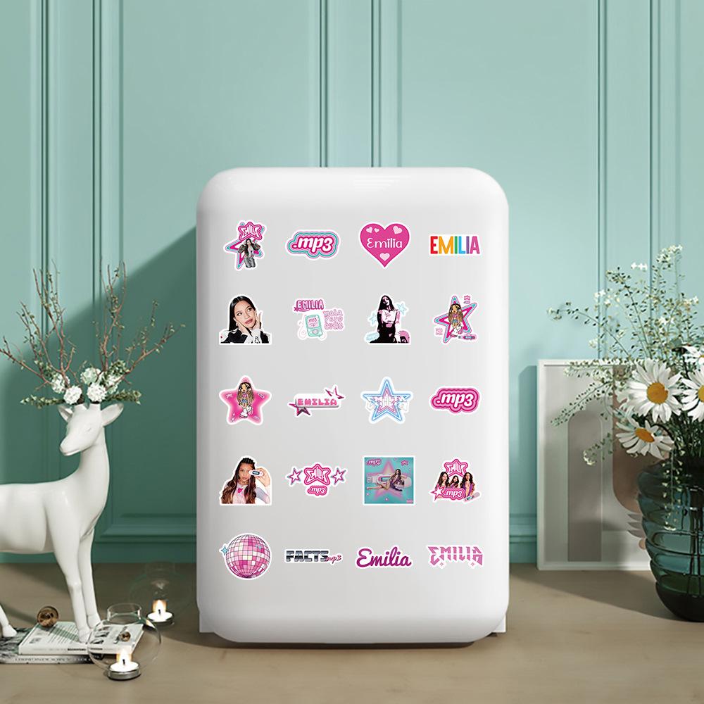 50Pcsemilia Singer Diy Creative Notebook Decorative Waterproof Stickers