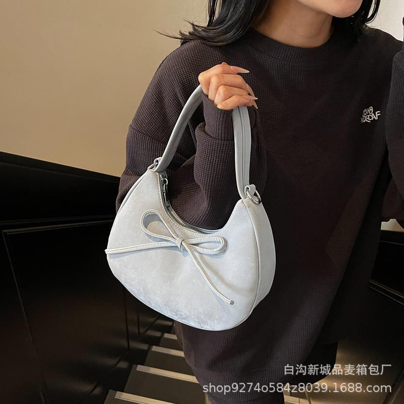 

Underarm bag women s 2025 new crossbody bag high-end sense fashion casual versatile shoulder bag spring crescent bag синий