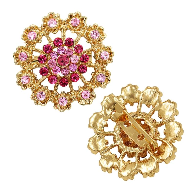 24 ks Průhledné pro Brože s Květinou z Kamínků a Krystalů Špendlíky Smíšená Barva pro Brože s Květinou z Kamínků a Krystalů Špendlíky Šperky