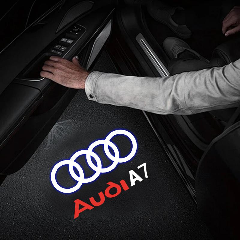 For Audi S4 Car Door AUDI Welcome Light Led HD Projector Lamp For Audi A3 A4 B8 8P 8V A6 C7 A5 Q5 B7 B6 SLINE QUTTRO RS Q3 Q7 S3 S4 S5 S6 S8
