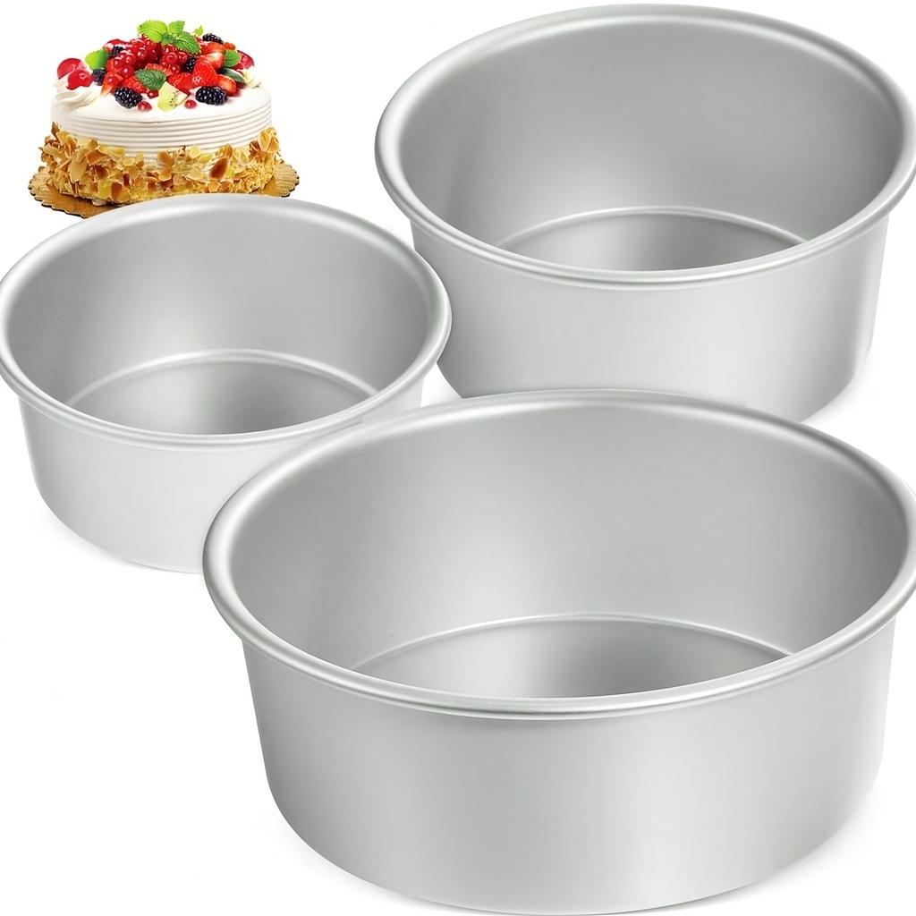 Nonstick Round Cake Pans for a Variety of Desserts,Made from Aluminum with a Rolled Edge,Perfect for Chiffon Cakes And More
