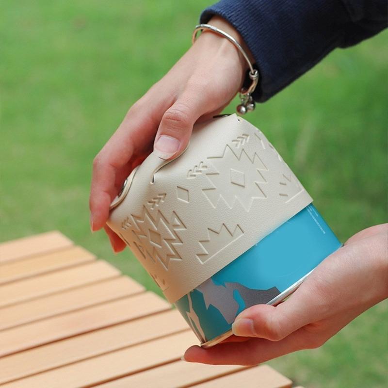 PU Propane Gas Cylinder Cover Gas Fuels Tanks Protector Gas Canister Cover Cylinder Picnics Gas Canister Protective Case