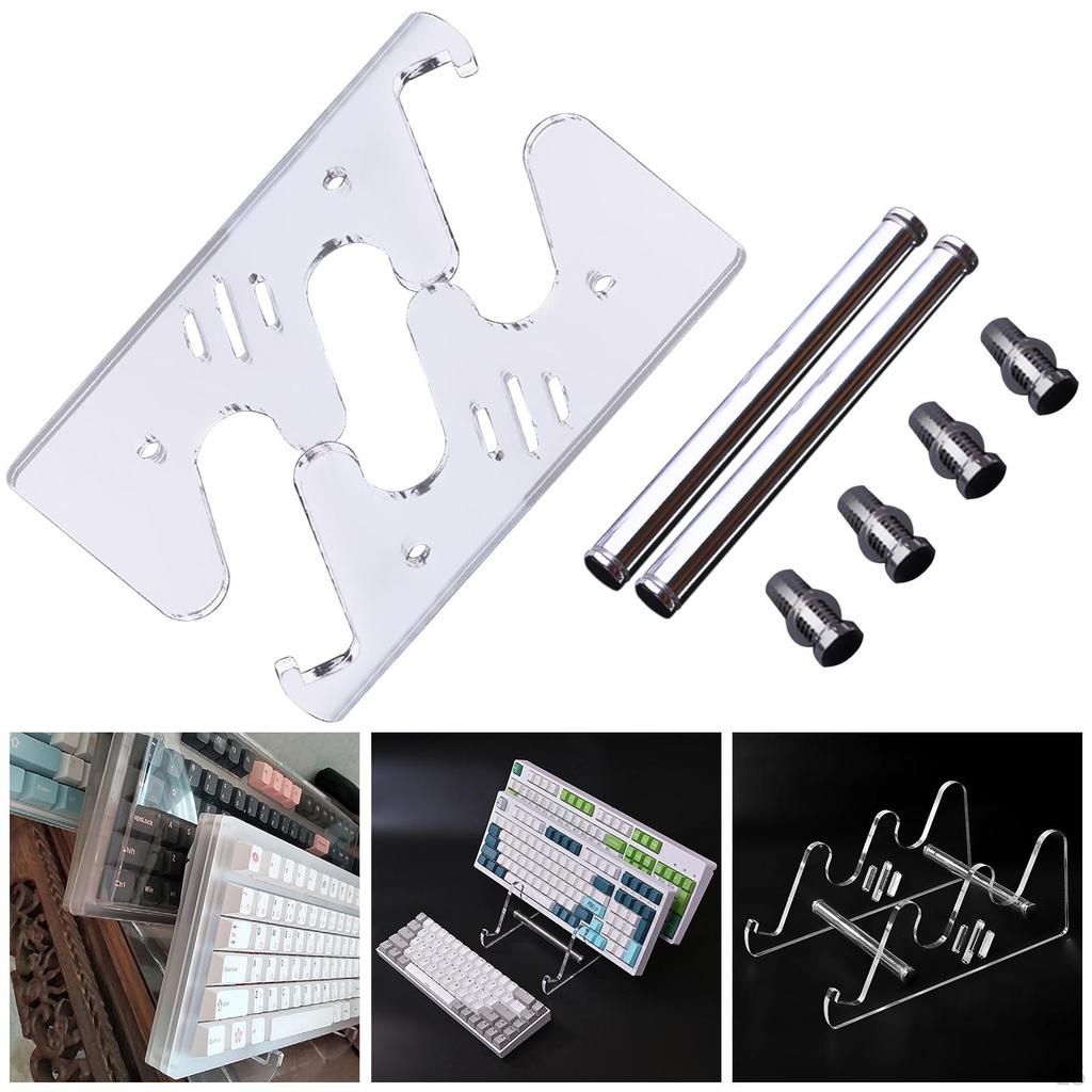 Acrylic Keyboard to install Tilted Mechanical Holder Storage Stand for Collector