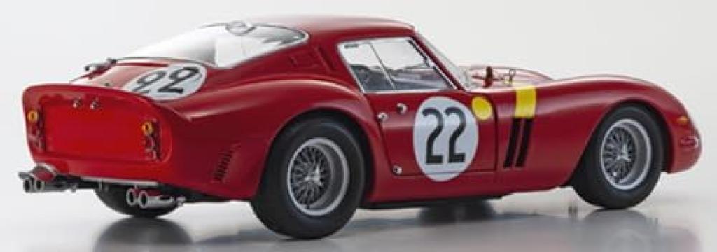 Kyosho Originálne Ferrari 250GTO 1962 LM Dokončený produkt 1/18 #22
