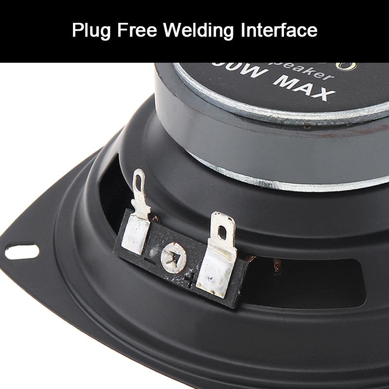 1 Piece Car Stereo Speaker 4 Inch 300W 2-Way Audio For Cars HiFi Music Sound Coaxial Speaker Full Frequency Automotive Sound