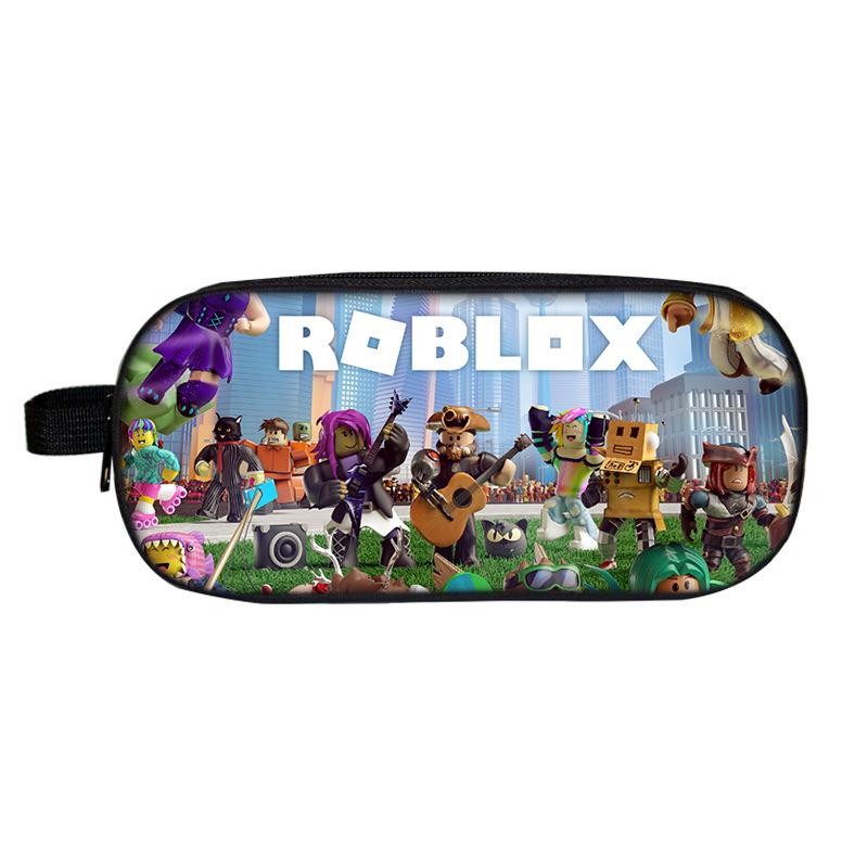 Roblox Double-Layer Pencil Case for School Students - Cartoon Fashion Stationery Box