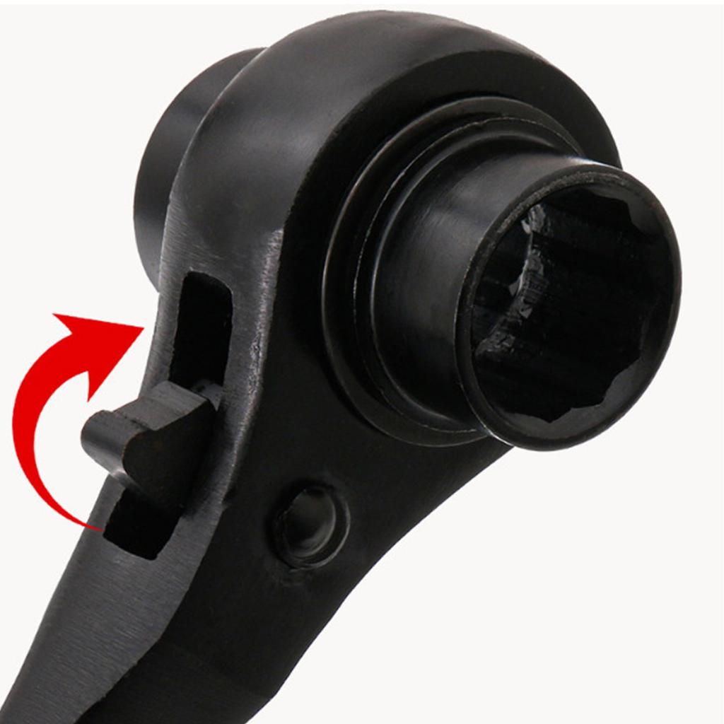 Heavy Duty Podger Ratchet Wrench Spanner with Double Openings for Professional Repair Needs Scaffolding and Repair Work