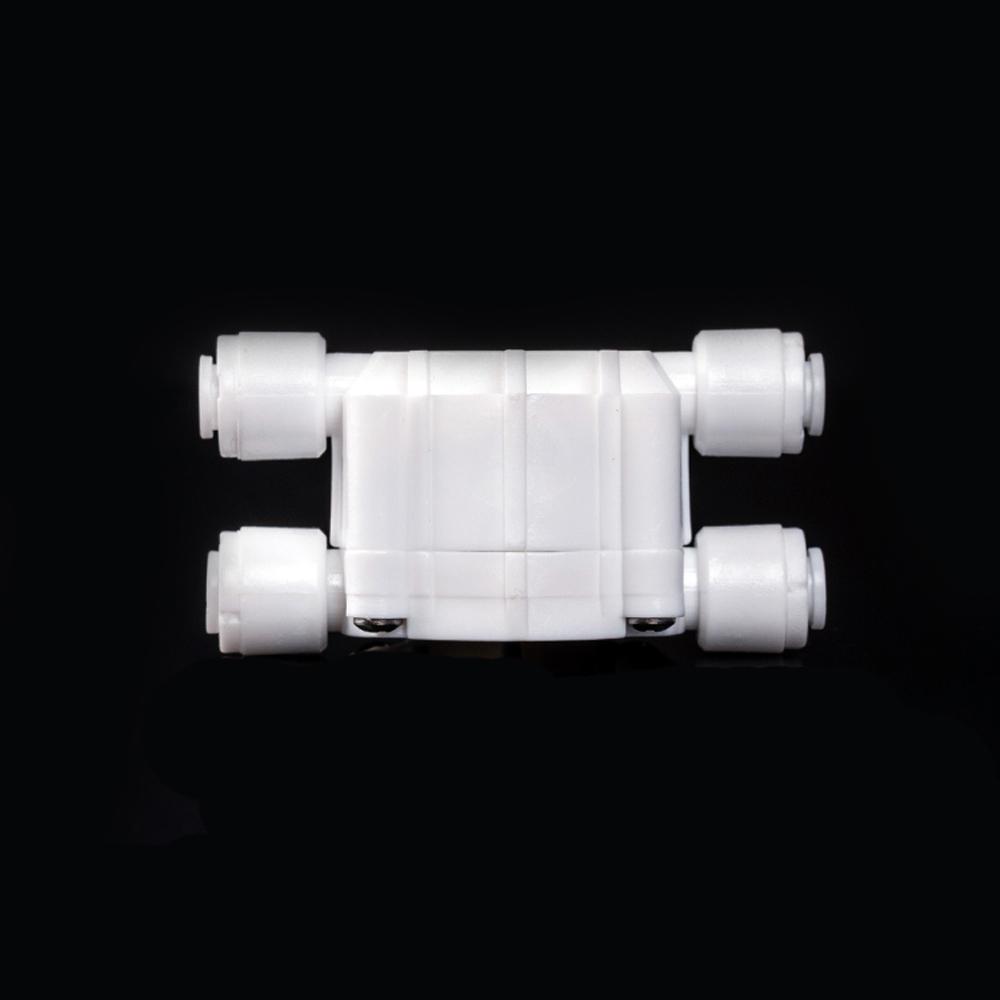Fit 1/4" OD Tube Auto Shut Off 4 Way Valve Quick Fitting Connection Aquarium RO Water Filter Reverse Osmosis System