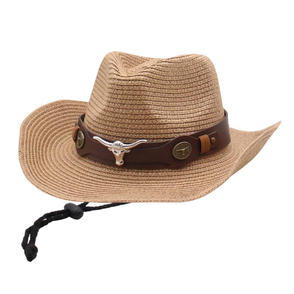 Summer Straw Cap Wide Brim Sun Hat Casual Beach Panama Hat