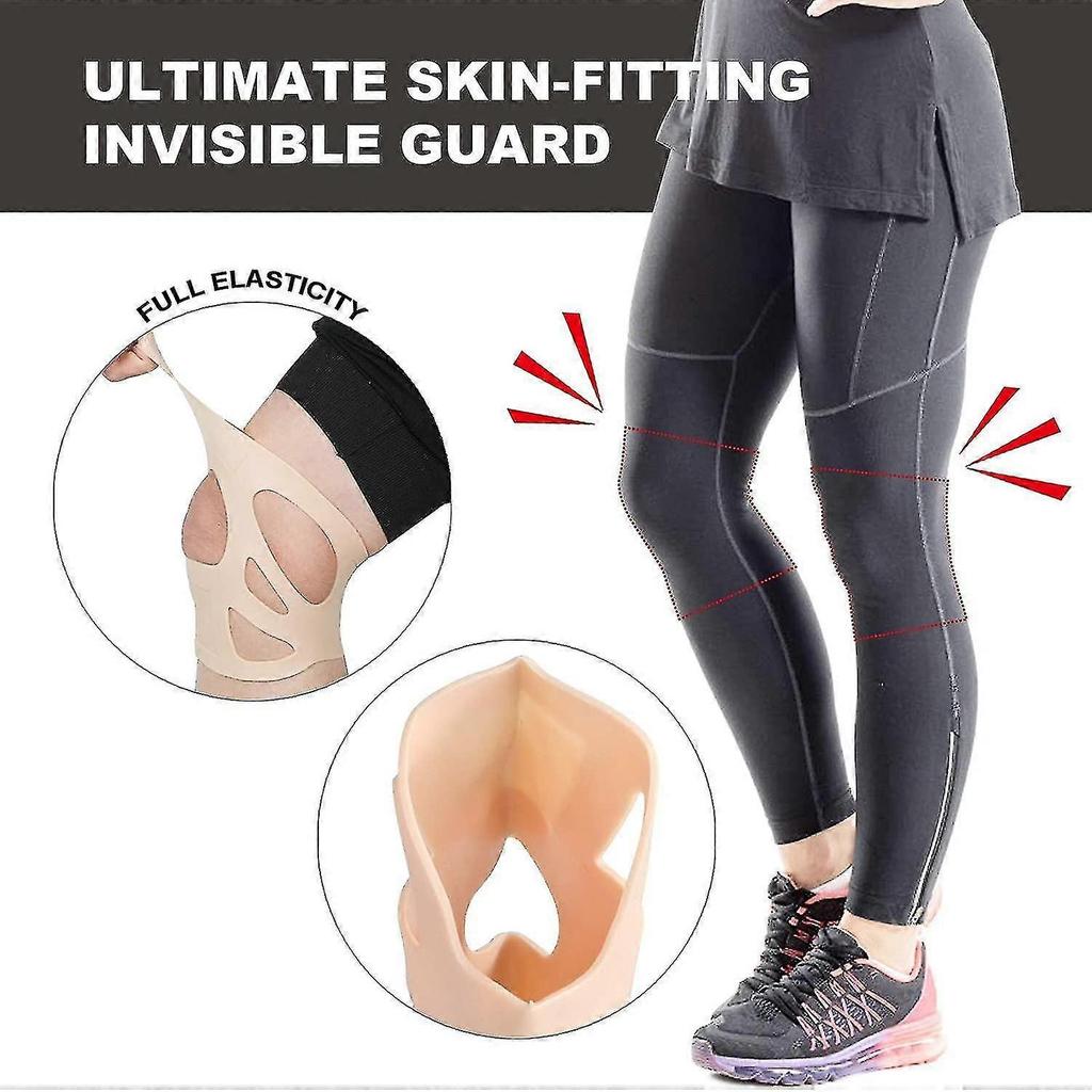 1 Pair Knee Brace, Silicone Ultra-thin Waterproof Knee Pads Knee Restraint