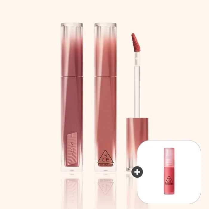 [2 Pieces] Misty Lip Bare (Free Mini Tint) Coral Drench (Recommended for warm skin)
