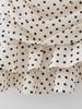 2021 Autumn Women's High Waist Irregular Polka Dot Zipper Skirt