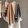 New Fashion Two-Sided Jacquard Pashmina Cashmere Scarf Winter Thick Warmth Shawl Coldproof Windproof Blanket Scarves