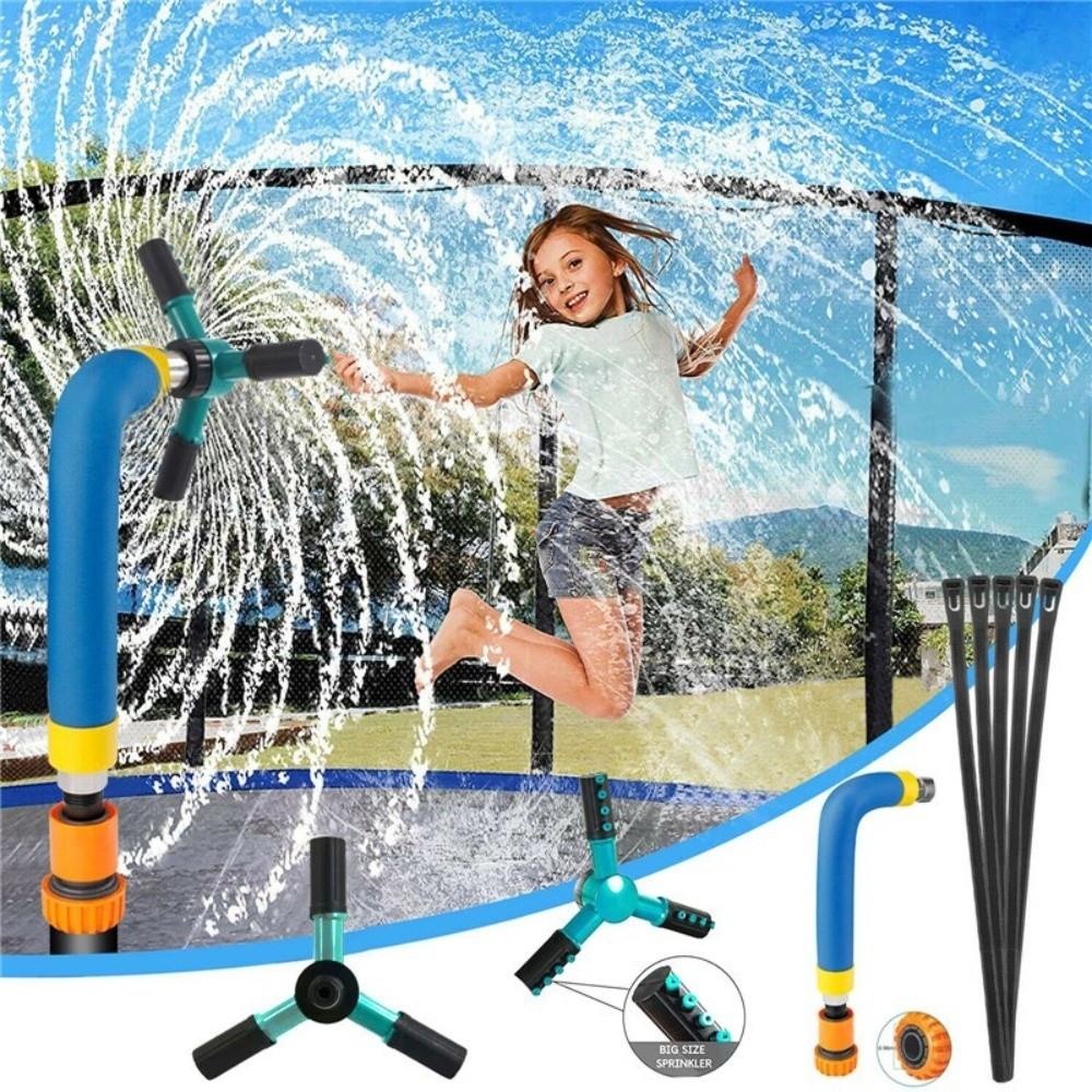 Adjustable Trampoline Sprinkler 360 Degree Rotating Pet Showering Sprinkler  Irrigation
