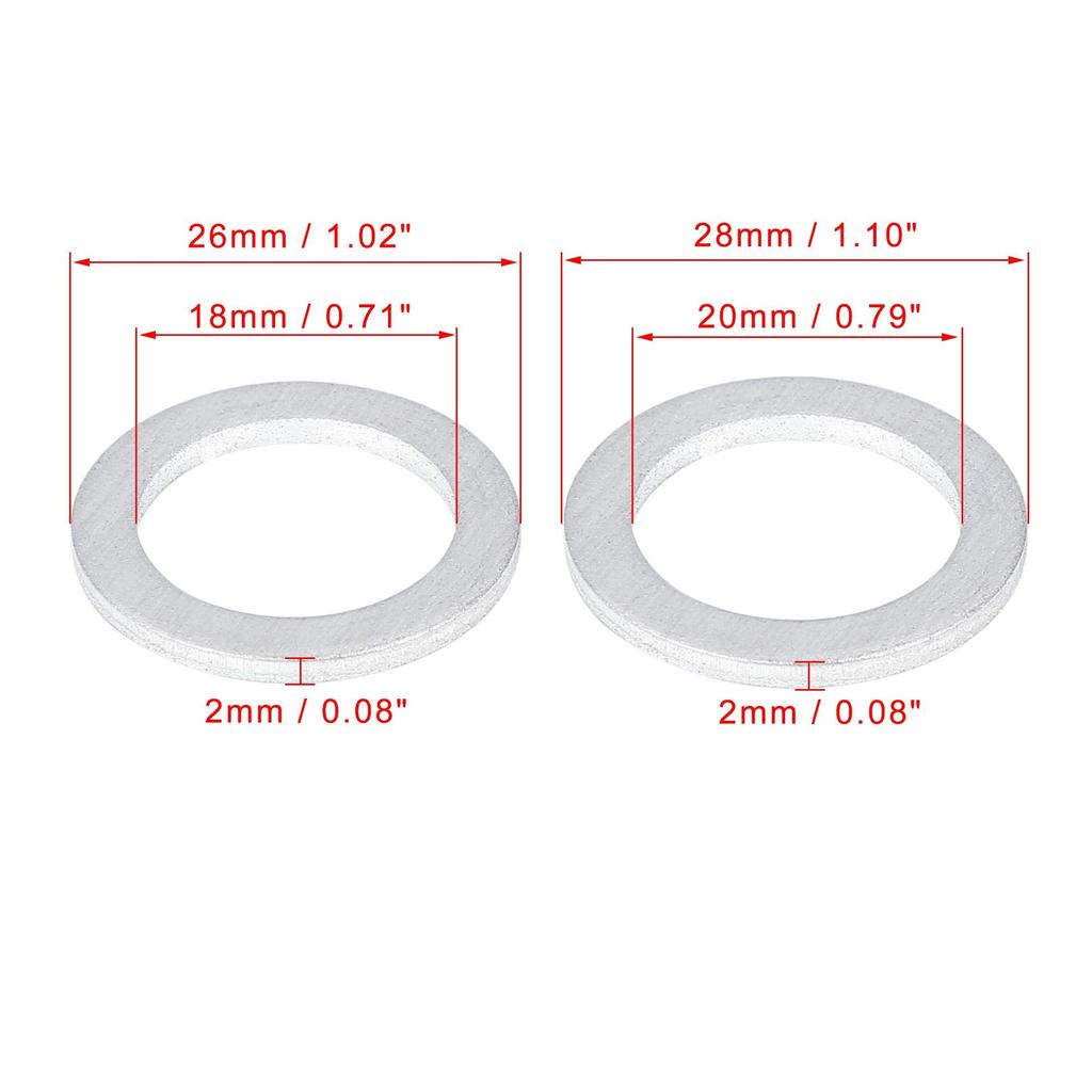 X AUTOHAUX Drain Packing Oil Drain Packing 94109-20000 90471-PX4-000 Compatible