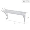 Yamazaki Tower Towel Rack, White, Approx. W33 X D9 X H15cm, Bath Rack, Simply Inserts Into Towel Bar, Includes Hooks, 3291