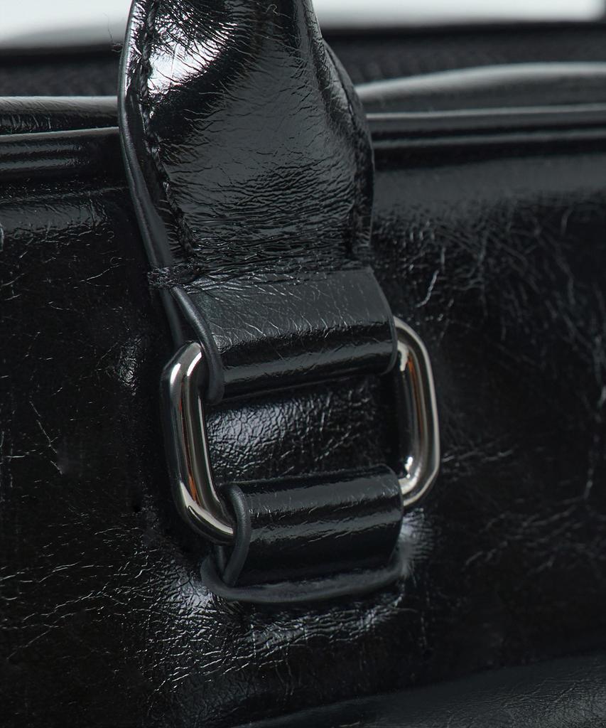 Euggen Flap Pocket Baguette Bag_Black