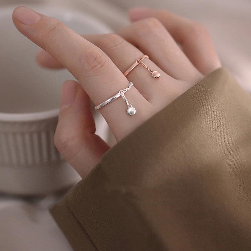 Versatile Fringe Chain Beaded Adjustable Ring for Women