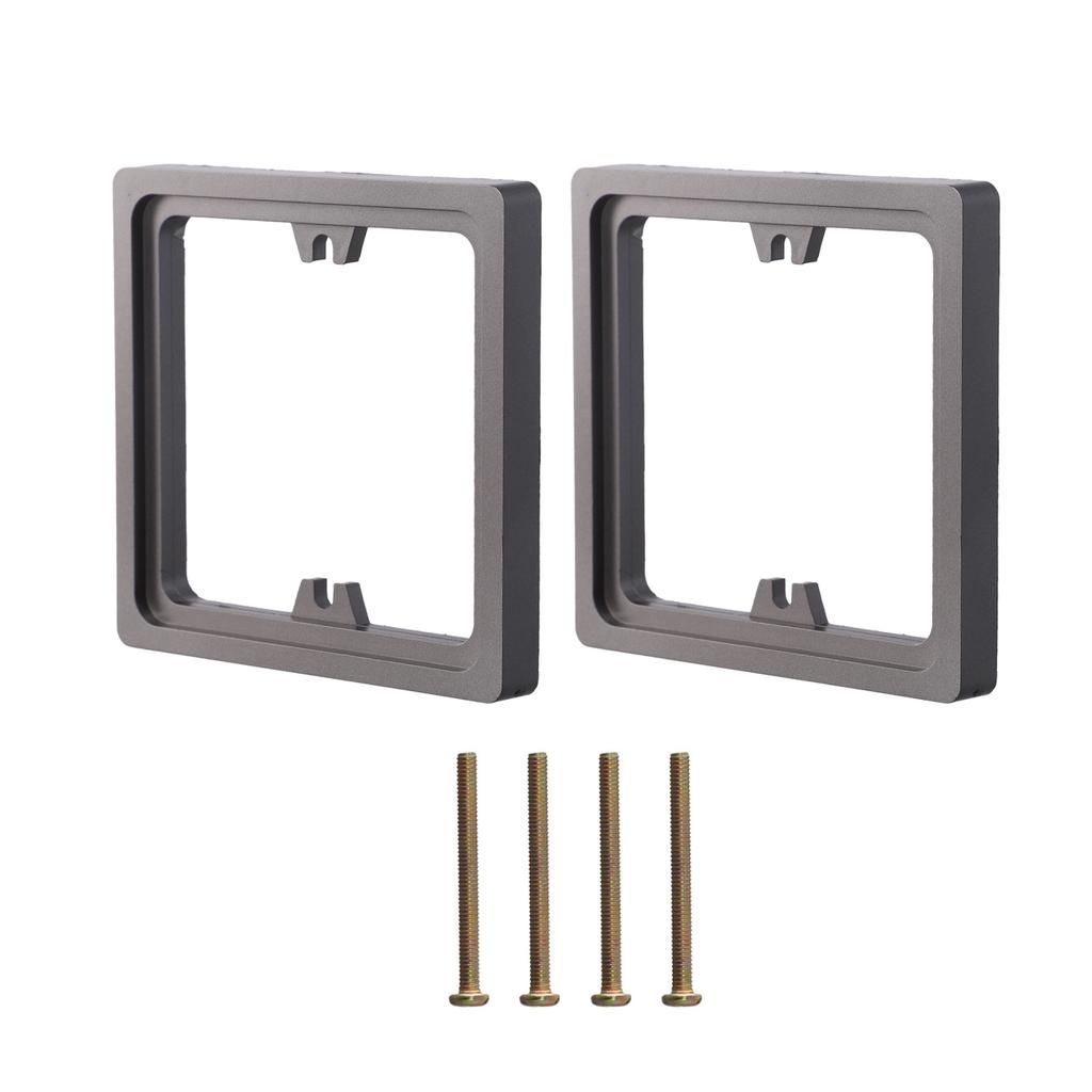 Square Spacer for Deepening Single Socket 10MM Height 2pcs with 4 Screws