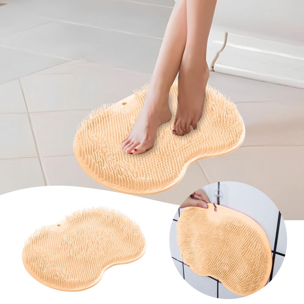 Foot Rubbing Floor Mat Bathroom Exfoliating Shower Massage Scraper Foot Mats Bathtub Non-Slip Bath Mat Body Cleaning Tools