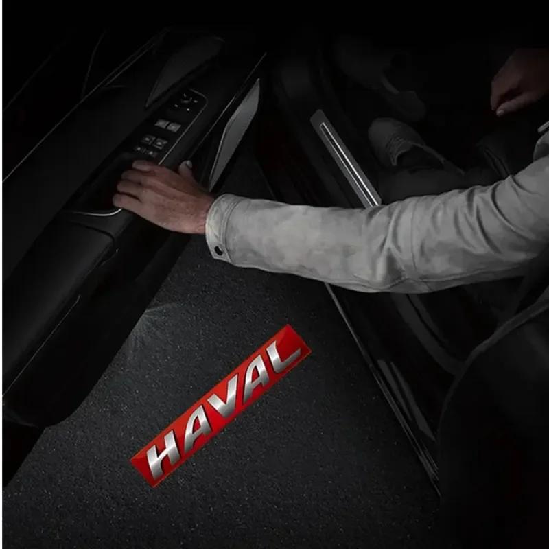 For Great Wall Haval Dargo H6 H2 H5 H7 H8 H9 F7 Jolion M4 Car Door Welcome Light Laser Projector Logo Wireless Sensing