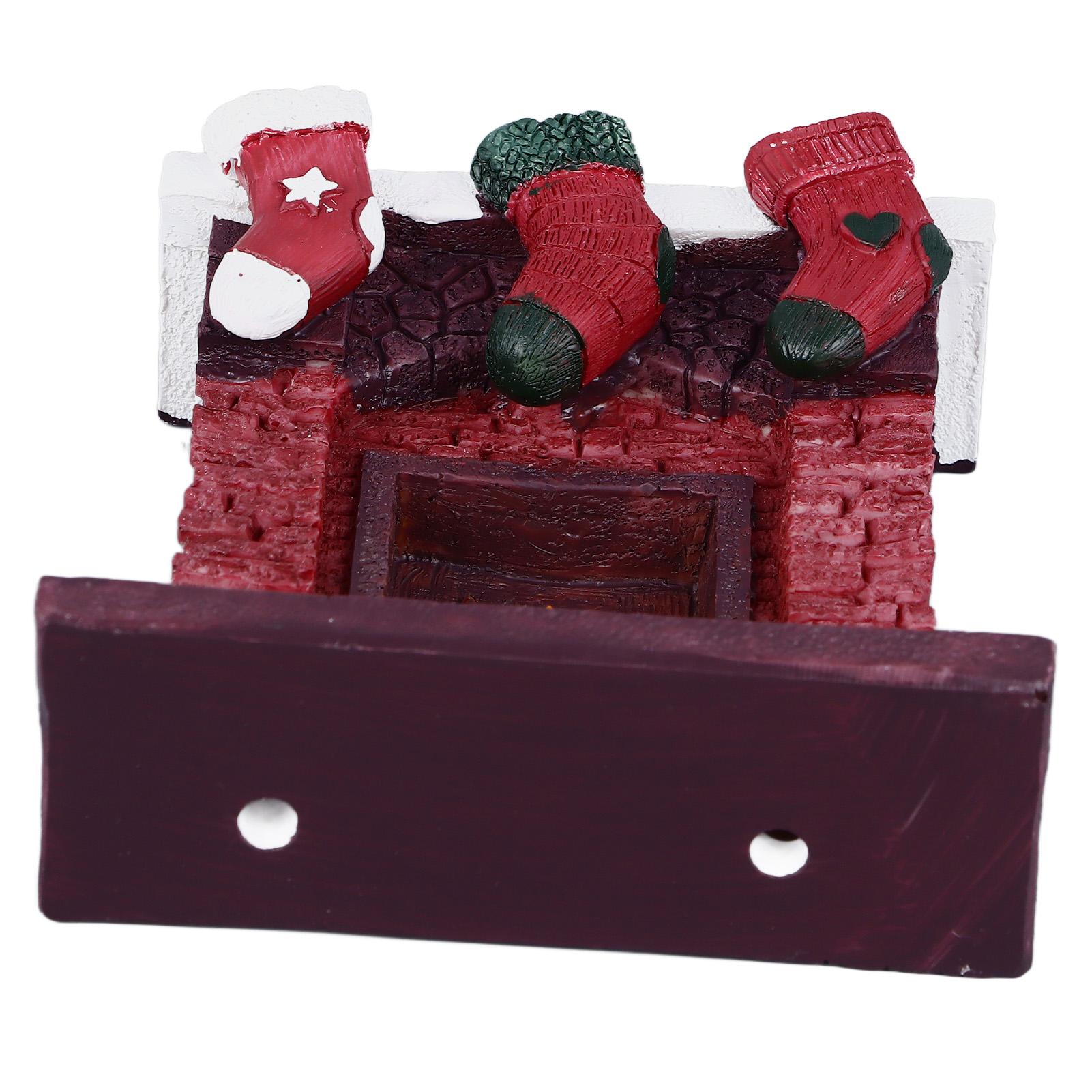 

Christmas Fish Tank Ornament Exquisite Beautiful Resin Aquarium Craft Decoration for Home Christmas Fireplace