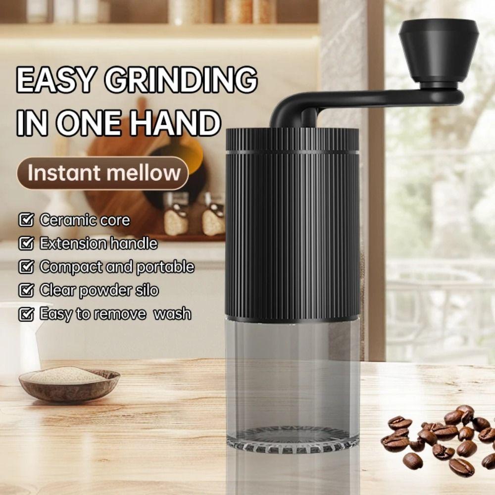 Adjustable Coarse Fine Manual Coffee Grinder Straight Handle Bean Grinder Travel Use