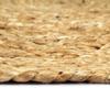 VidaXL Napperons 6 pcs Naturel Plain 38 cm Rond Jute