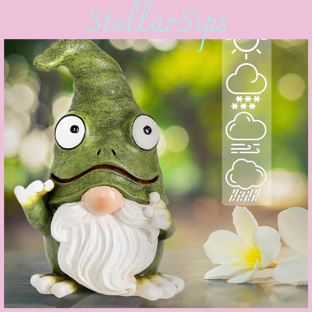 Resin Frog Gnome Figurine For Event Decor Festival Celebration