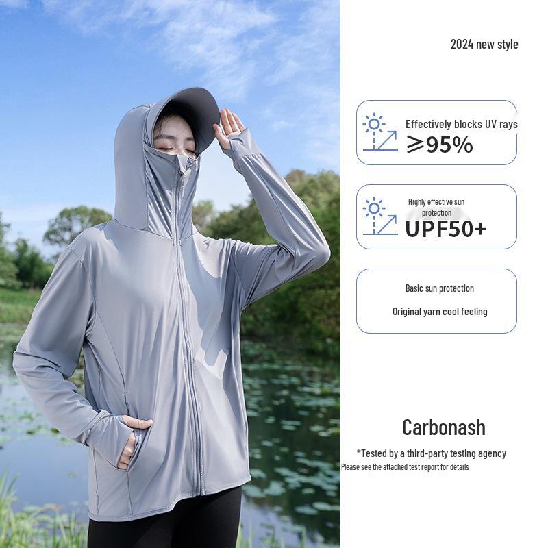 Unisex Ice Silk Sun Protection Jacket: Hooded, UV-Resistant, Ideal for Cycling, Fishing, and Outdoor Sports in Summer