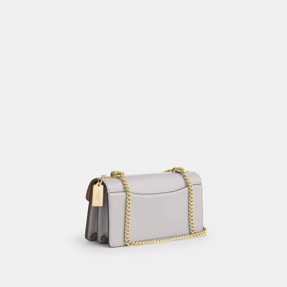Coach Klare Envelope Crossbody Bag Gold Dove Grey