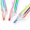 Funny 8in1 Gift Push Graffiti Tool Children Multicolor Crayons Highlighter Marker Pen Oil Pastel Colored Pencil