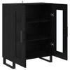 Sideboard in Black Oak Look 69.5 x 34 x 90 cm Engineered Wood