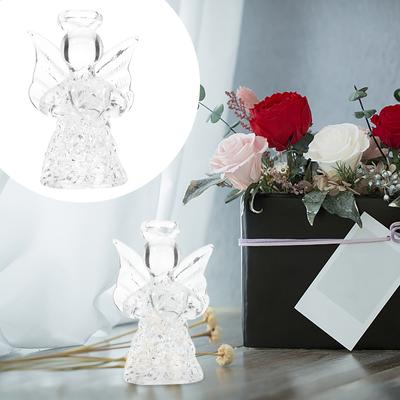Decor Blessing Angel Wind Chime Glass Design Ornament Decorate Pendant Adornment