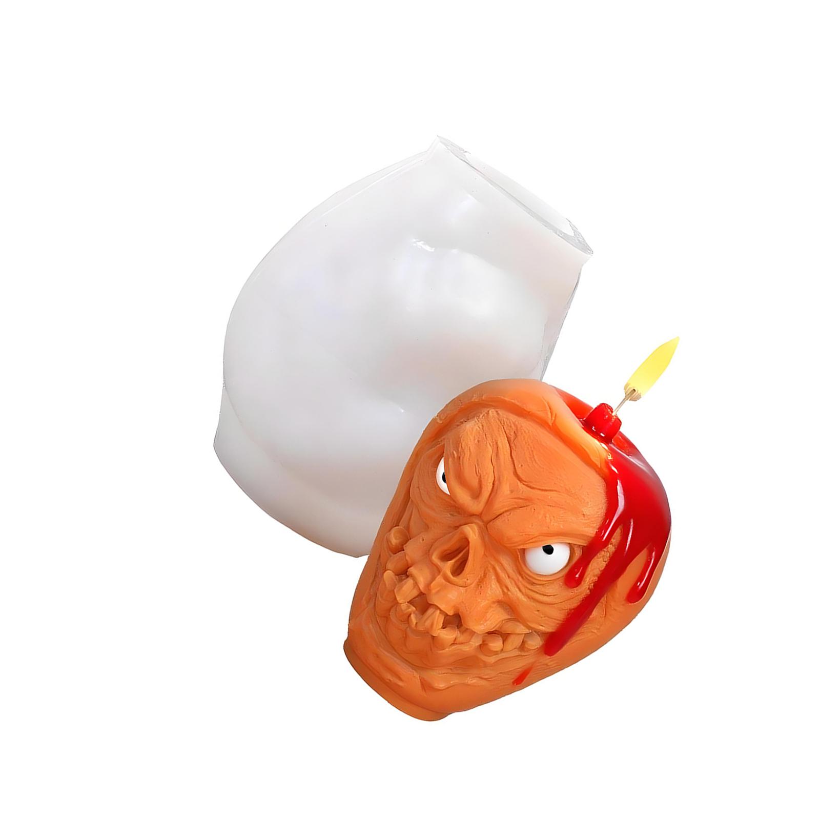 Skulls Silicone Moulds Halloween Candle Molds Epoxy Resin Molds Plasters Molds for Candle Making