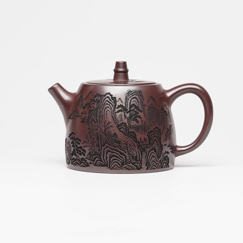 

500ml Yixing Purple Clay Teapots Handmade Han Duo Pot Raw Ore Stone Mud Kettle Zisha Tea Set Tea Items Accessories Supplies