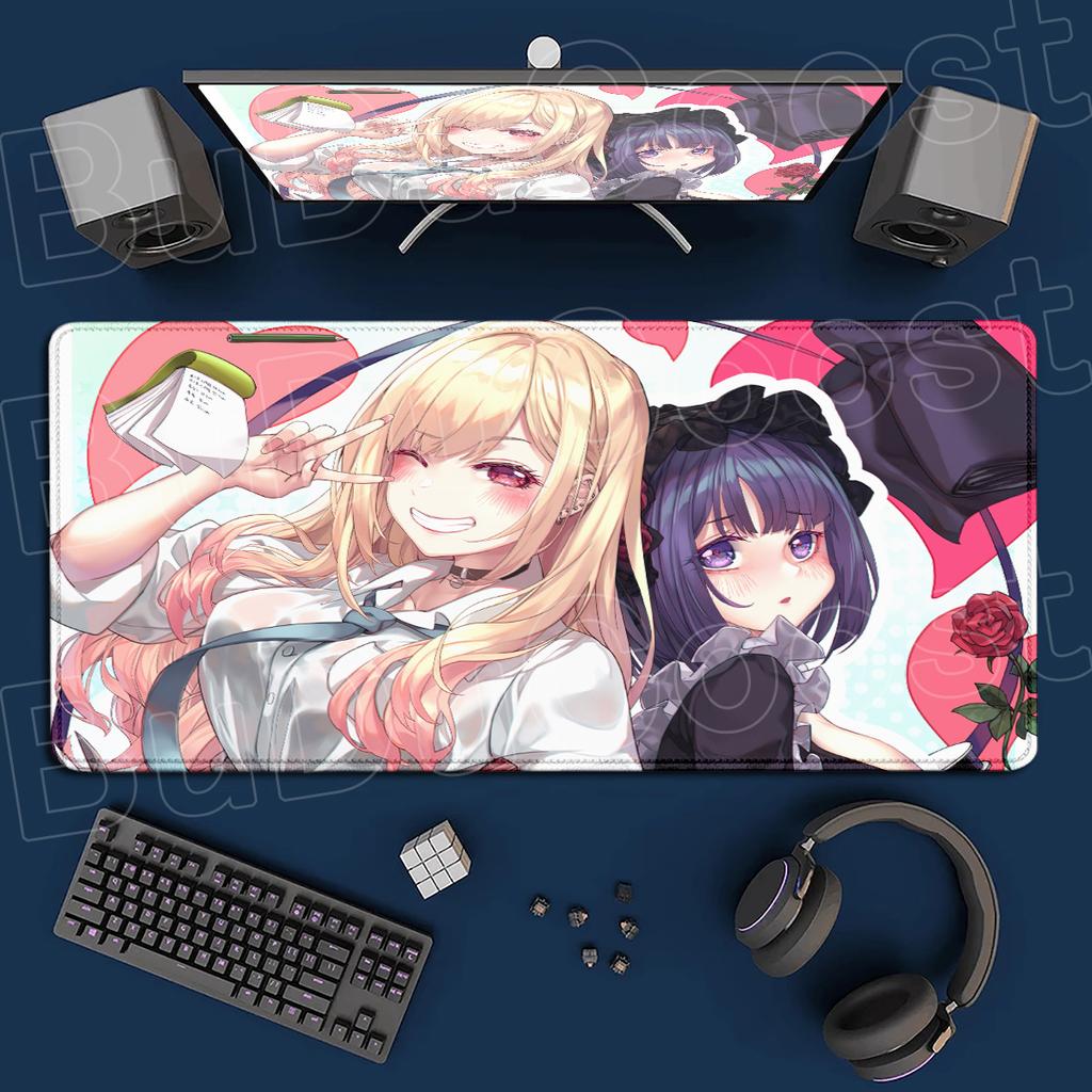 Speed Pc Accessories Large My Dress-Up Darling Mouse Pad Table Mat Marin Kitagawa Carpet 900x400mm HD Printing Rubber Gaming Rug