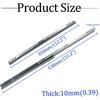 Metal 12 inch Drawer Slides, Ball Bearing Two Way Slide Track Rail 0.7 inch Wide 1 Pair