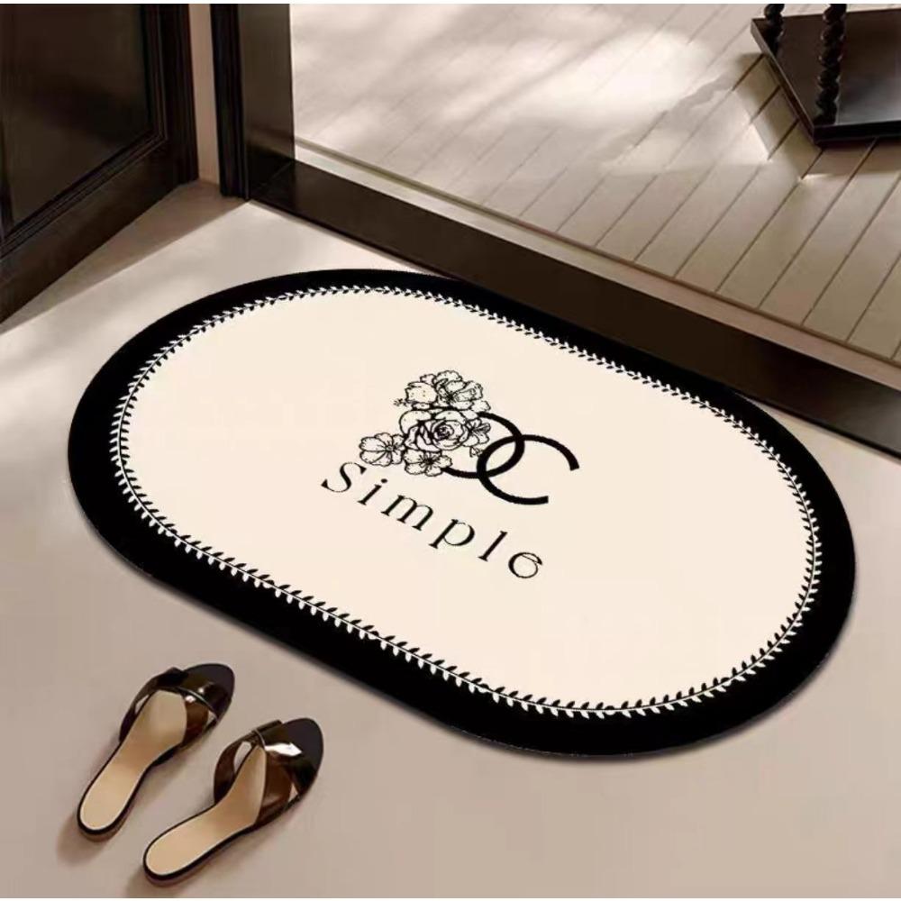 

Коврик для двери унитаза Диатомовый грязепоглощающий нескользящий коврик Коврик для туалета Коврик для ванной комнаты Силиконовый коврик для двери унитаза 30 * 50cm