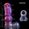 Strap On Silicone Penis Sleeve Extender Condom Realistic Dildo Enlarge Cock for Gay Femdom Pegging