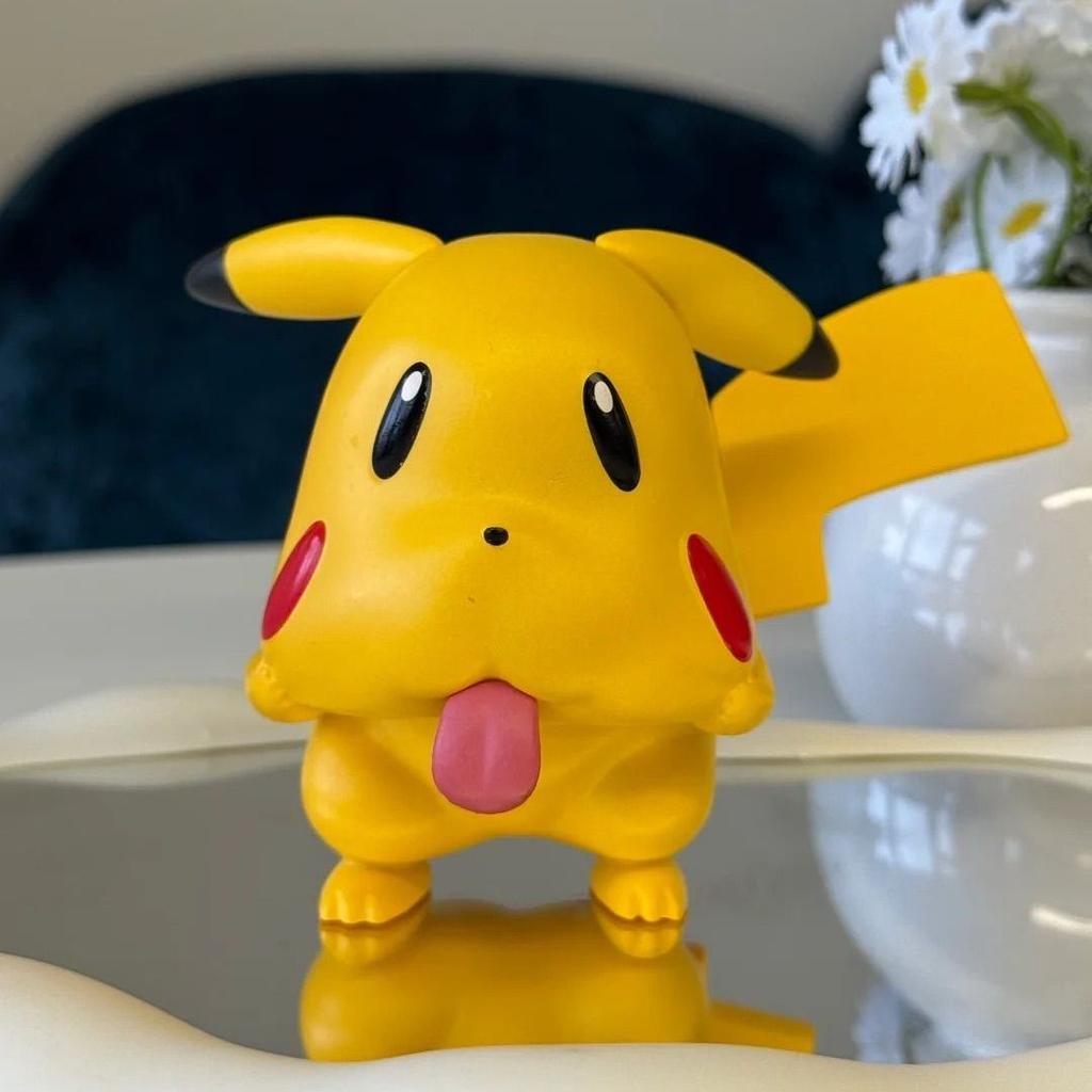 Anime 7Cm Pokemon Cubone Grimace Pikachu Figure Cartoon Cute Ornament Model Desktop Car Decoration Festival Gift Collectible
