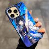 Yelan Genshin Impact Phone Case For IPhone 17 16 15 14 13 12 11 Plus Pro Max Multicolor Aurora Laser Shockproof Funda Cover