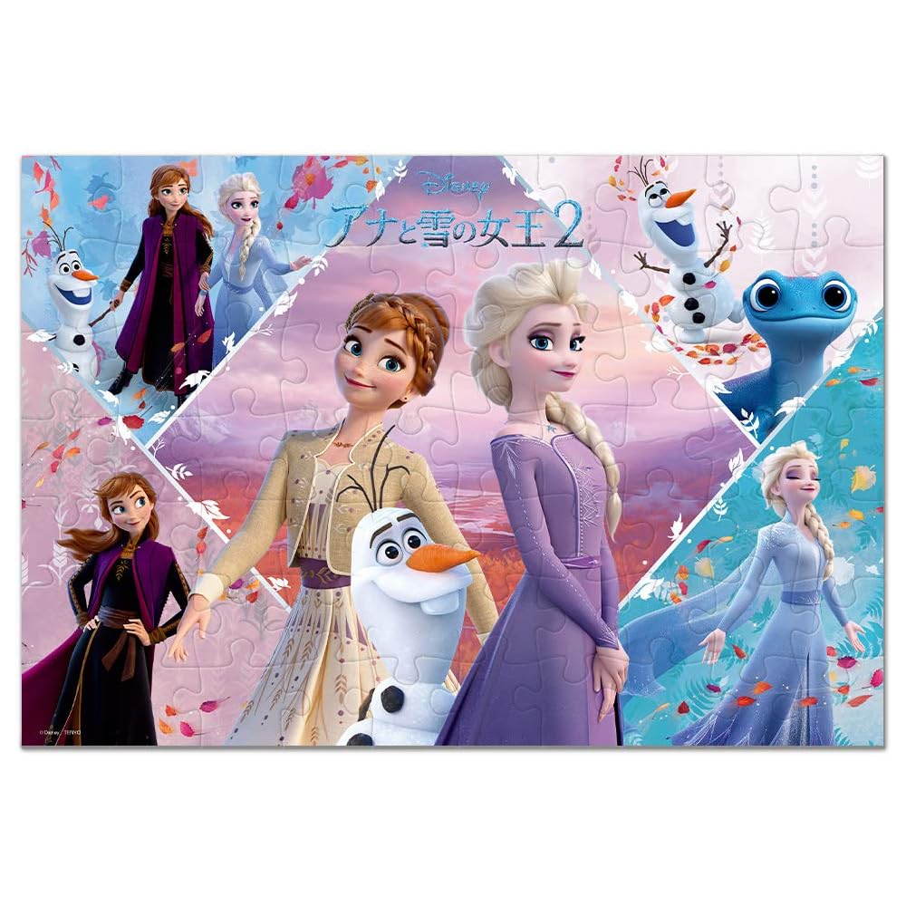 Tenyo Disney Frozen 2 Adventure Encounter 70 Pieces Puzzle 26x38cm Antibacterial Coating Storage Package For Ages 4 and Up