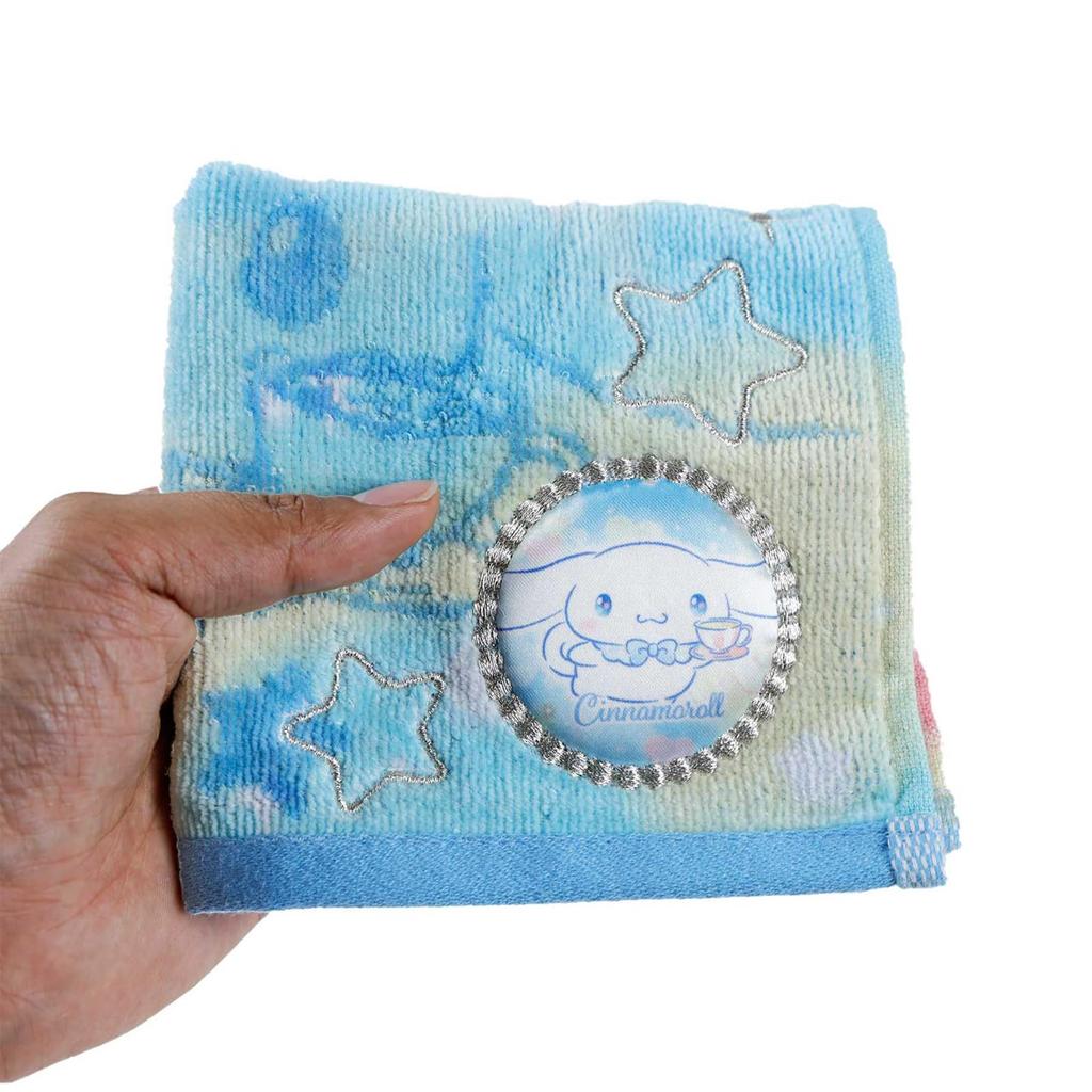 Marushin Mini Sanrio Yumekira Antibacterial and Perfect as a 3725007900 Towel, Cinnamoroll, Cinnamon, 100% Cotton, Deodorizing, Gift,
