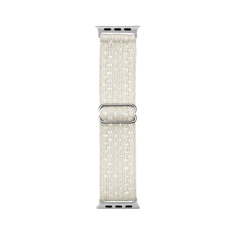 Geflochtenes Solo Loop, kompatibel mit Apple Watch Band 38 mm 40 mm 41 mm 42 mm 44 mm 45 mm 49 mm für Damen und Herren, elastische Nylonbänder