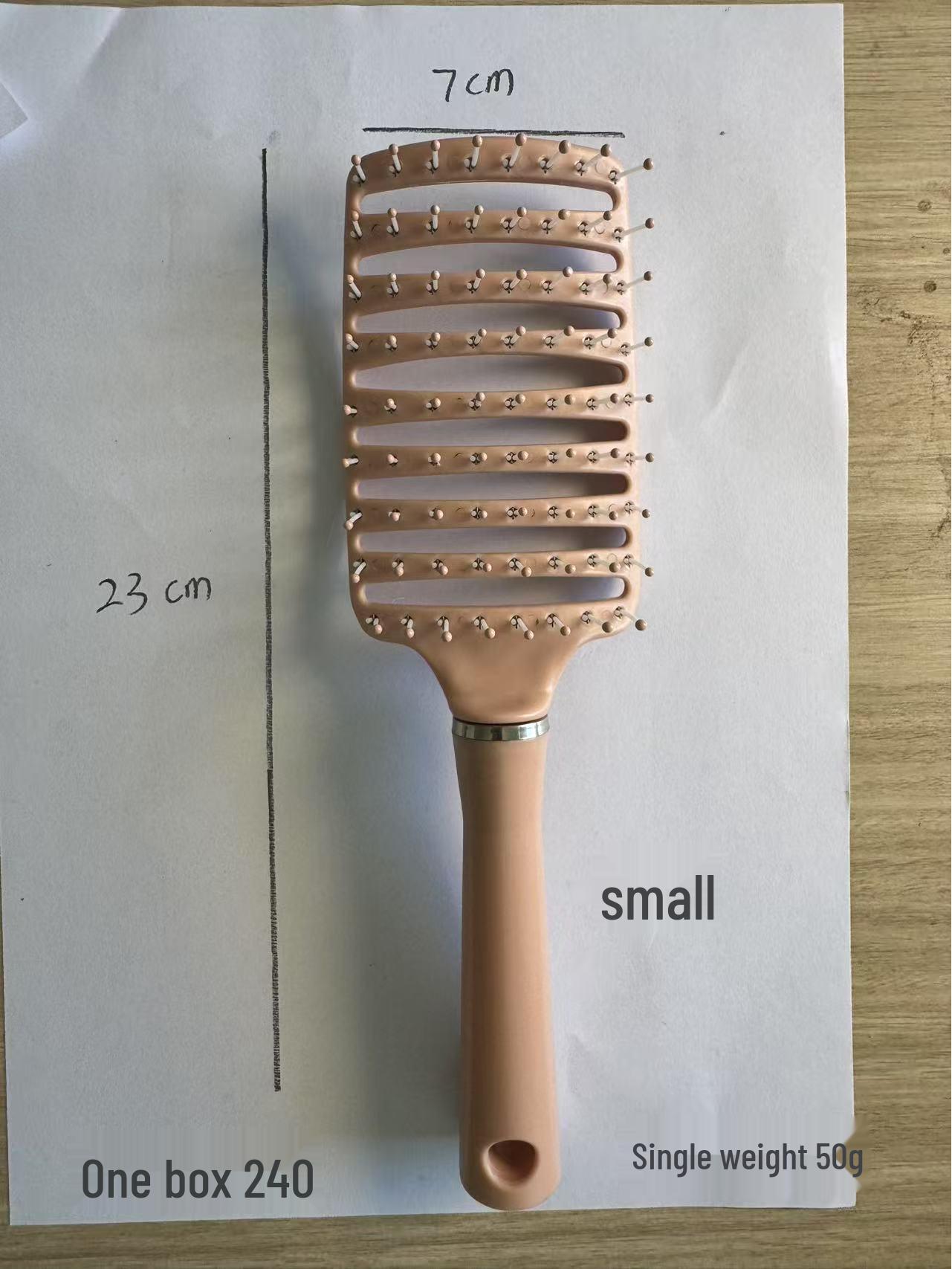 

Fluffy High-Crown Rib Comb: Anti-Hair Loss, Anti-Static, Massage Comb for Men & Women, Wet/Dry, Large Curved Styling