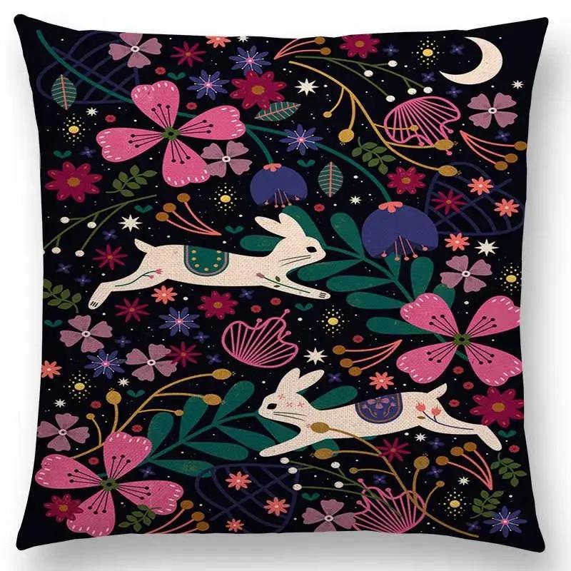 Neueste Niedliche Cartoon-TiereKissenbezug Fuchs Flamingo Katze Schwan Vogel Narwal Kissenbezug Design Verfügbar