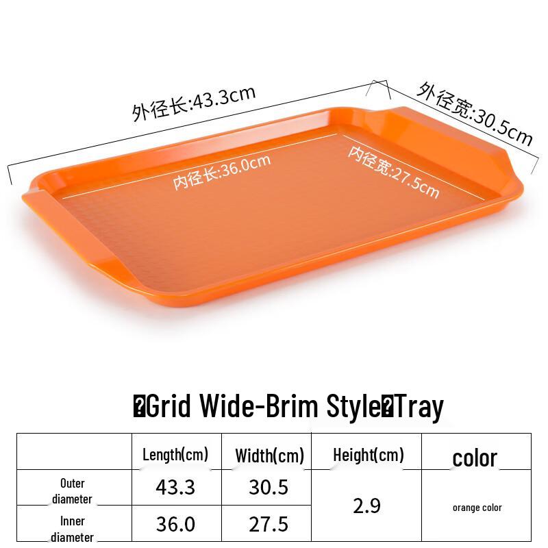 Anti-slip Plastic Serving Tray